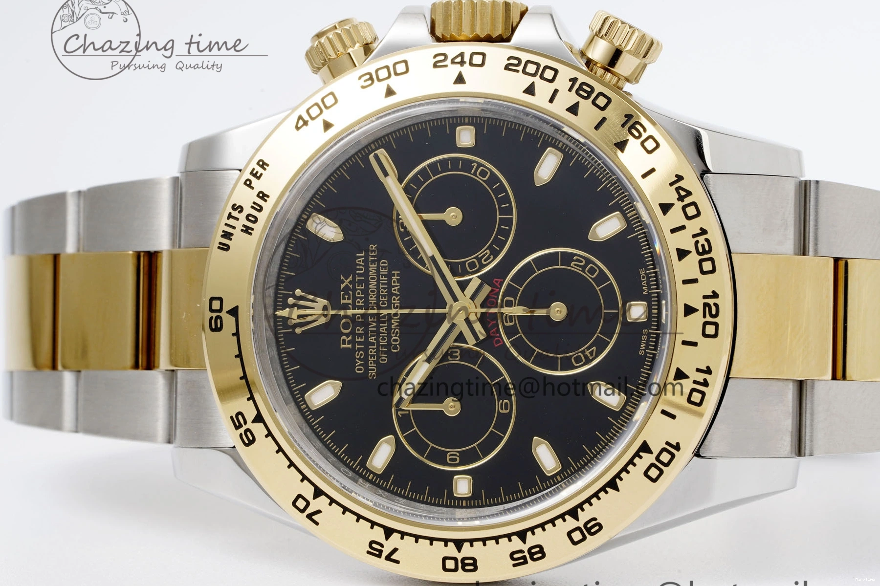 MiroTime 0502 Daytona 116503 Clean 1:1 Best Edition Black Dial on SS YG Bracelet SA4130 V SmartChoice 2084